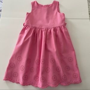Best & Co. Girls Pink Pique Cotton Sundress Sz 5